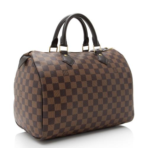 Louis Vuitton Damier Ebene Speedy 30 Satchel