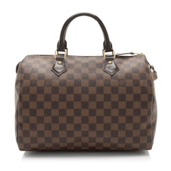 Louis Vuitton Damier Ebene Speedy 30 Satchel