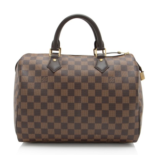 Louis Vuitton Damier Ebene Speedy 30 Satchel