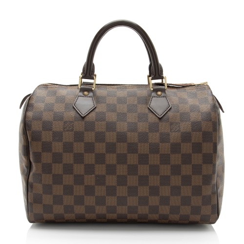 Louis Vuitton Damier Ebene Speedy 30 Satchel