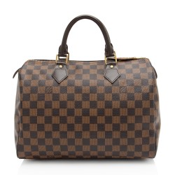 Louis Vuitton Damier Ebene Speedy 30 Satchel