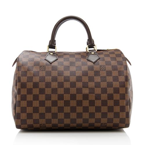 Louis Vuitton Damier Ebene Speedy 30 Satchel