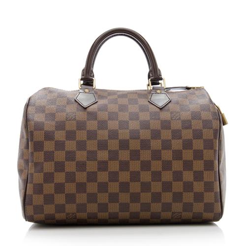 Louis Vuitton Damier Ebene Speedy 30 Satchel