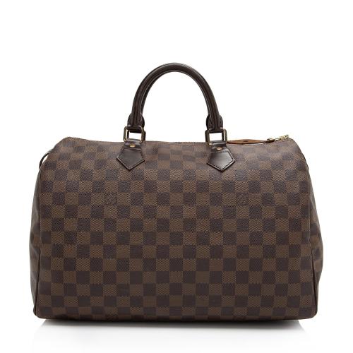 Louis Vuitton Damier Ebene Speedy 35 Satchel