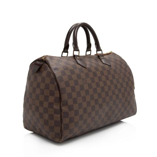 Louis Vuitton Damier Ebene Speedy 35 Satchel