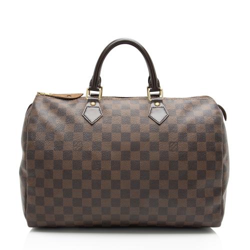 Louis Vuitton Damier Ebene Speedy 35 Satchel