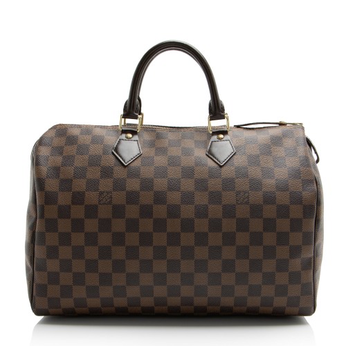 Louis Vuitton Damier Ebene Speedy 35 Satchel