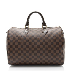 Louis Vuitton Damier Ebene Speedy 35 Satchel