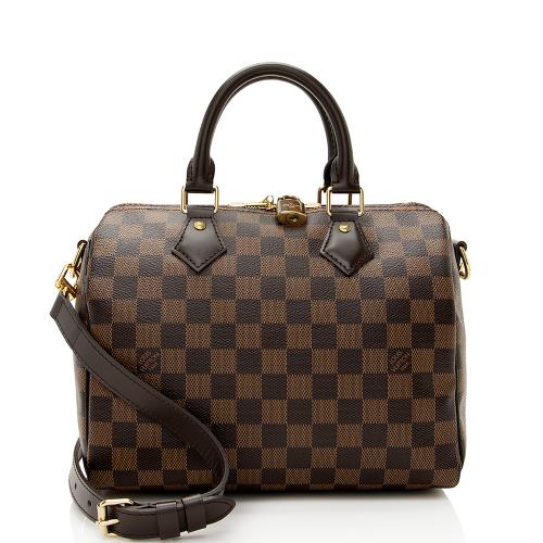 Louis Vuitton Damier Ebene Speedy Bandouliere 25 Satchel