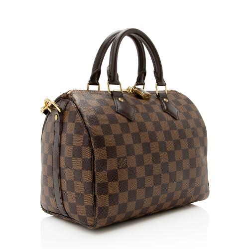 Louis Vuitton Damier Ebene Speedy Bandouliere 25 Satchel