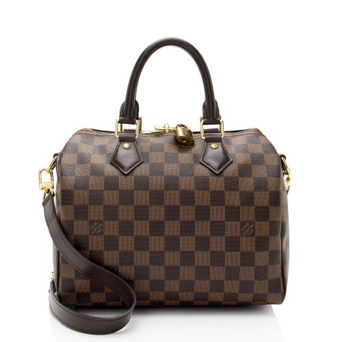 Louis Vuitton Damier Ebene Speedy Bandouliere 25 Satchel