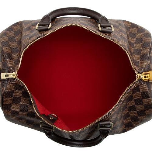 Louis Vuitton Damier Ebene Speedy Bandouliere 35 Satchel