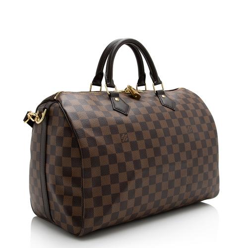 Louis Vuitton Damier Ebene Speedy Bandouliere 35 Satchel