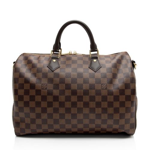 Louis Vuitton Damier Ebene Speedy Bandouliere 35 Satchel