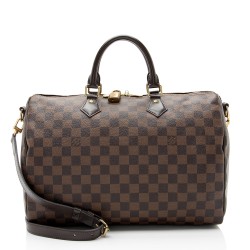 Louis Vuitton Damier Ebene Speedy Bandouliere 35 Satchel