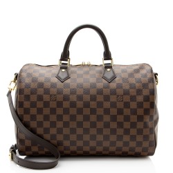 Louis Vuitton Damier Ebene Speedy Bandouliere 35 Satchel