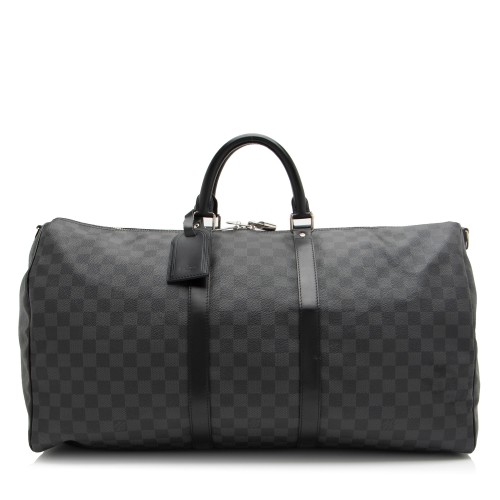 Louis Vuitton Damier Graphite Keepall Bandouliere 55 Duffle