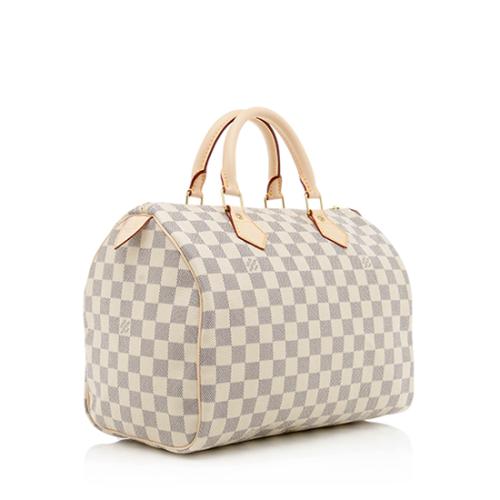 Louis Vuitton Damier Azur Speedy 30 Satchel