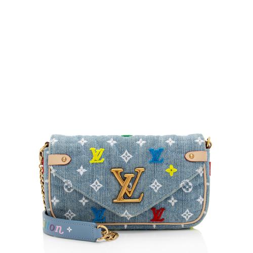 Louis Vuitton Denim New Wave Chain Pochette