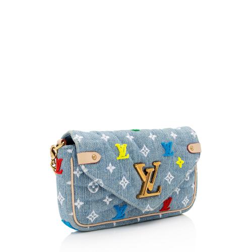 Louis Vuitton Denim New Wave Chain Pochette