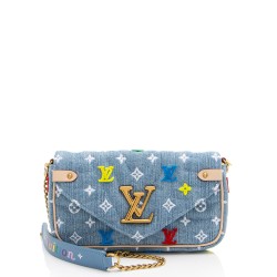 Louis Vuitton Denim New Wave Chain Pochette