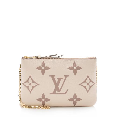 Louis Vuitton Giant Monogram Empreinte Double Zip Pochette