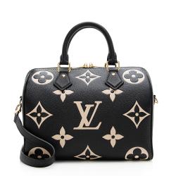 Louis Vuitton Giant Monogram Empreinte Speedy Bandouliere 25 Satchel