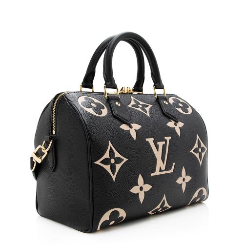 Louis Vuitton Giant Monogram Empreinte Speedy Bandouliere 25 Satchel