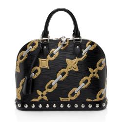 Louis Vuitton Epi Leather Chain Flower Alma PM Satchel