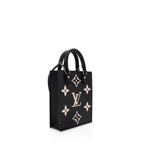 Louis Vuitton Giant Monogram Empreinte Petit Sac Plat Shoulder Bag