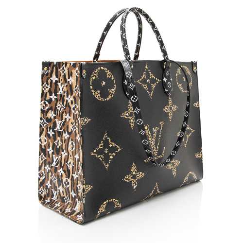 Louis Vuitton Giant Monogram Canvas Jungle Onthego GM Tote