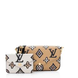 Louis Vuitton Limited Edition Giant Monogram Canvas Wild At Heart Felicie Strap & Go Crossbody