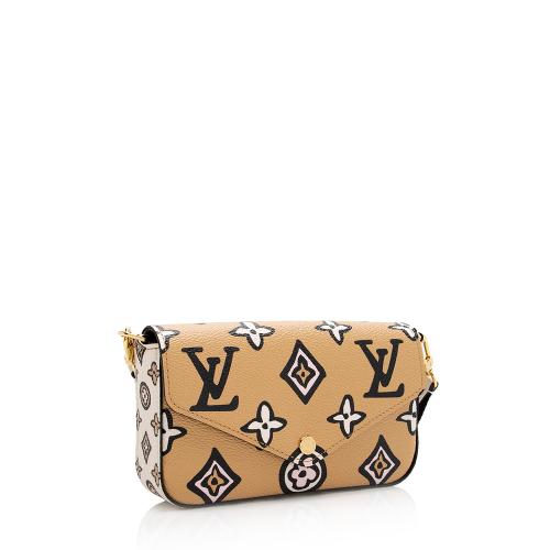 Louis Vuitton Limited Edition Giant Monogram Canvas Wild At Heart Felicie Strap & Go Crossbody