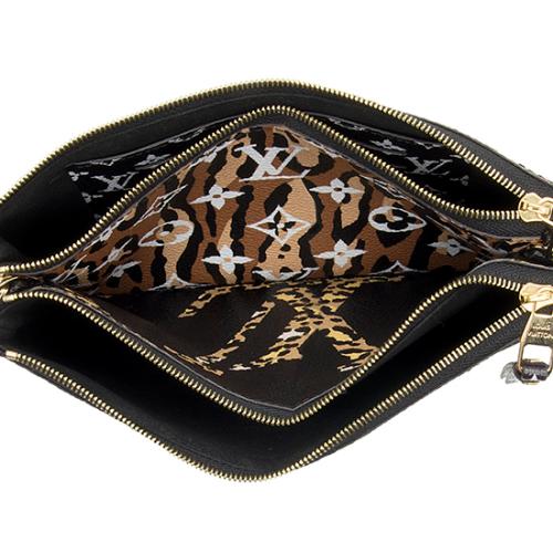 Louis Vuitton Giant Monogram Canvas Jungle Double Zip Pochette