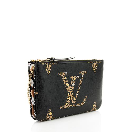 Louis Vuitton Giant Monogram Canvas Jungle Double Zip Pochette