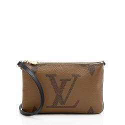 Louis Vuitton Giant Monogram Canvas Double Zip Pochette