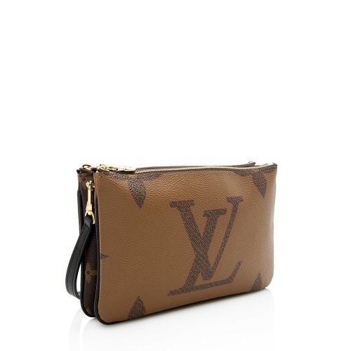 Louis Vuitton Giant Monogram Canvas Double Zip Pochette