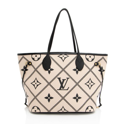 Louis Vuitton Giant Monogram Empreinte Broderies Neverfull MM Tote