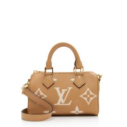 Louis Vuitton Giant Monogram Empreinte Speedy Bandouliere Nano Satchel