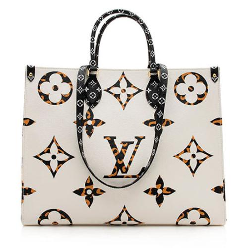 Louis Vuitton Giant Monogram Canvas Jungle Onthego GM Tote