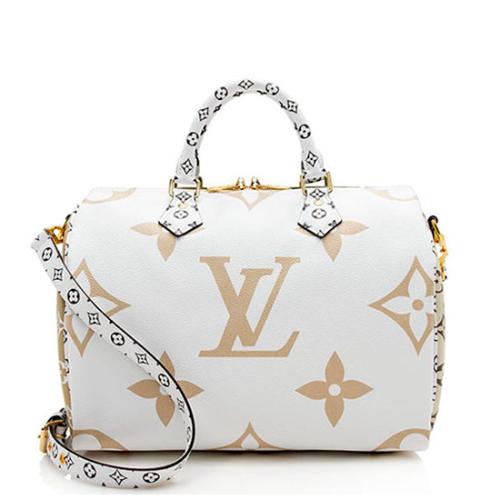 Louis Vuitton Limited Edition Giant Monogram Canvas Speedy Bandouliere 30 Satchel