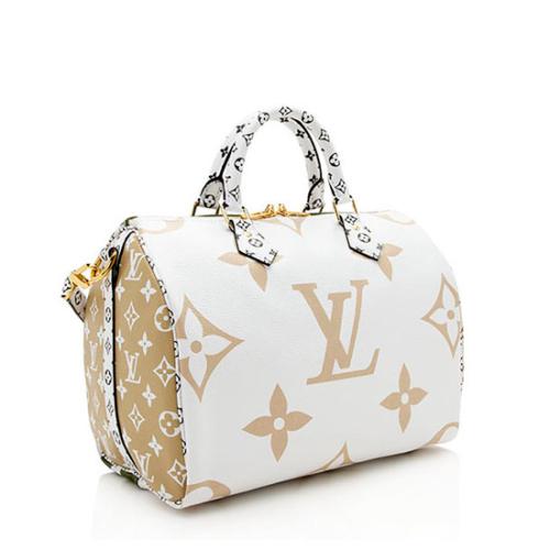 Louis Vuitton Limited Edition Giant Monogram Canvas Speedy Bandouliere 30 Satchel