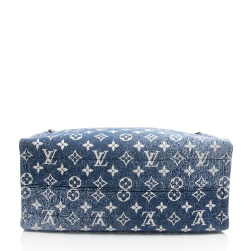 Louis Vuitton Jacquard Denim Monogram Onthego MM Tote