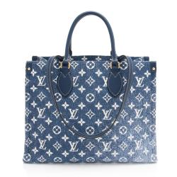 Louis Vuitton Jacquard Denim Monogram Onthego MM Tote