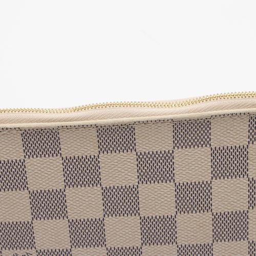 Louis Vuitton Limited Edition Damier Azur Summer Trunk Capri Neverfull MM Pochette