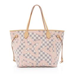 Louis Vuitton Limited Edition Damier Azur Tahitienne Neverfull MM Tote