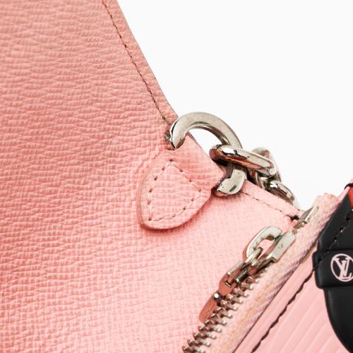 Louis Vuitton Limited Edition Epi Leather Chain Flower Twist Chain Wallet