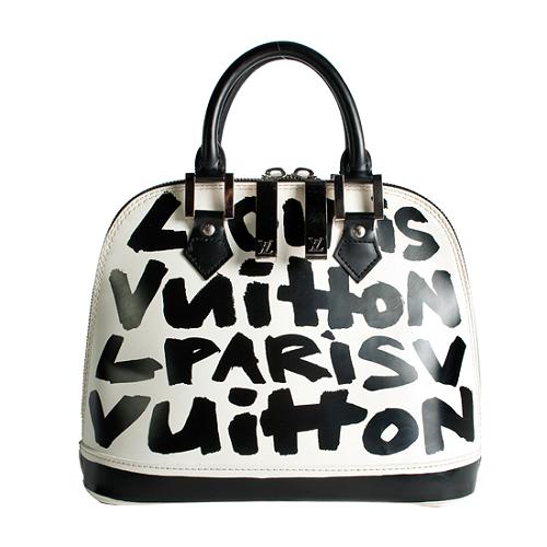 Louis Vuitton Limited Edition Graffiti Alma MM Satchel