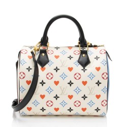 Louis Vuitton Limited Edition Monogram Canvas Game On Speedy Bandouliere 25 Satchel