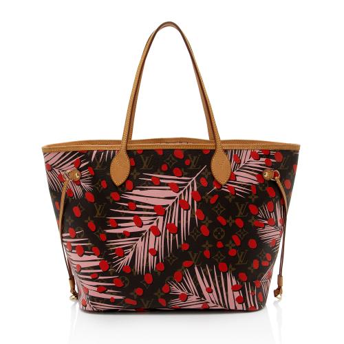 Louis Vuitton Limited Edition Monogram Canvas Jungle Dots Neverfull MM Tote